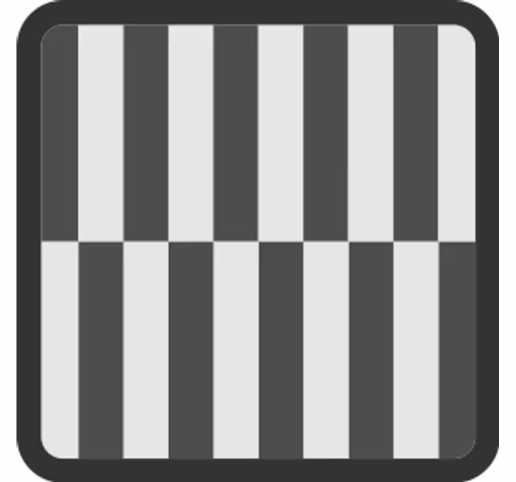 Texture coaster with striped surface design - TenStickers