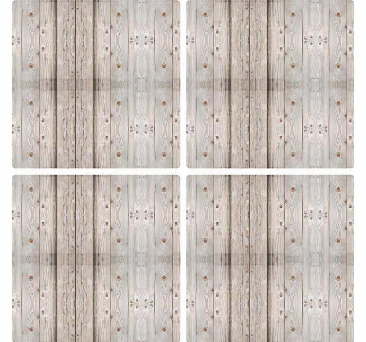 Texture coaster natural wood grain finish - TenStickers