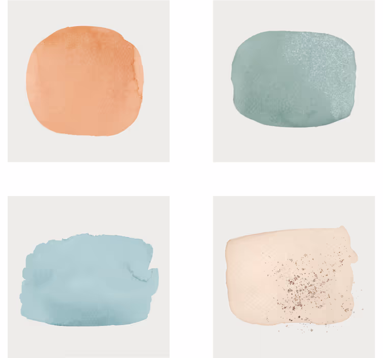 Texture coaster watercolor paint swatches - TenStickers