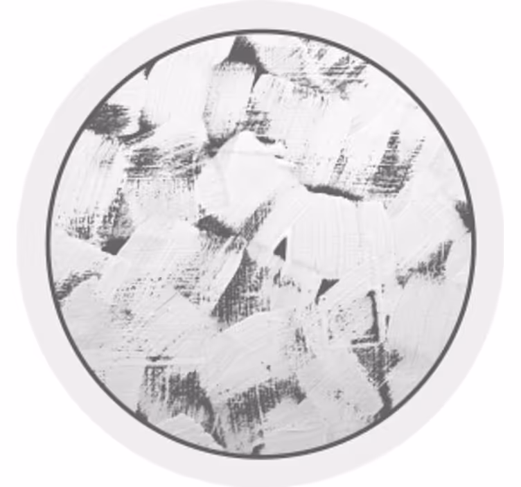 Abstract monochrome brushstrokes texture coaster - TenStickers