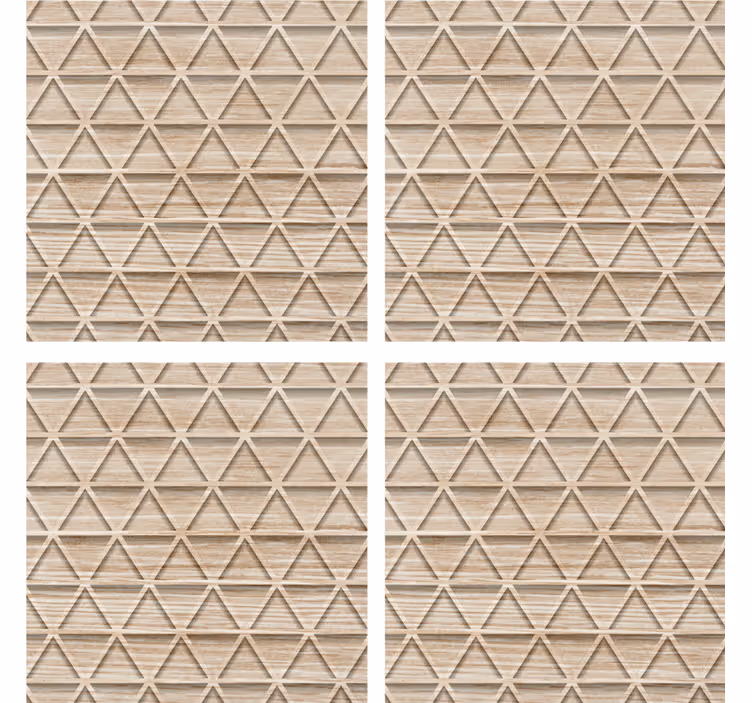 Texture coaster with textured geometric pattern - TenStickers