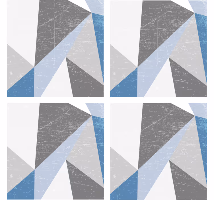 Texture coaster with geometric angular designs - TenStickers