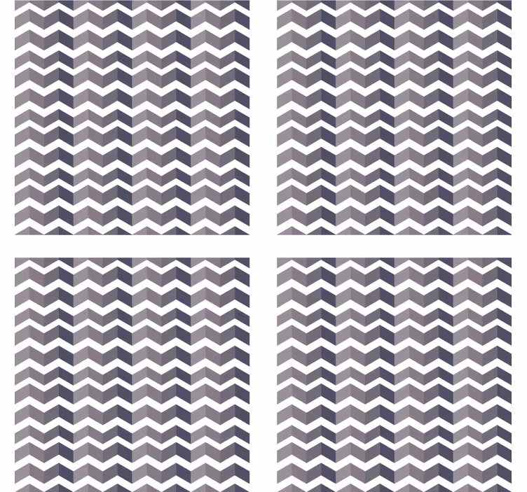 Texture coaster chevron pattern design - TenStickers