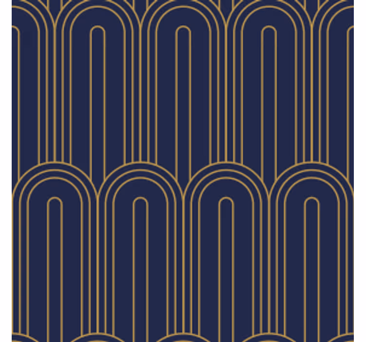 Texture coaster with curved lines design - TenStickers