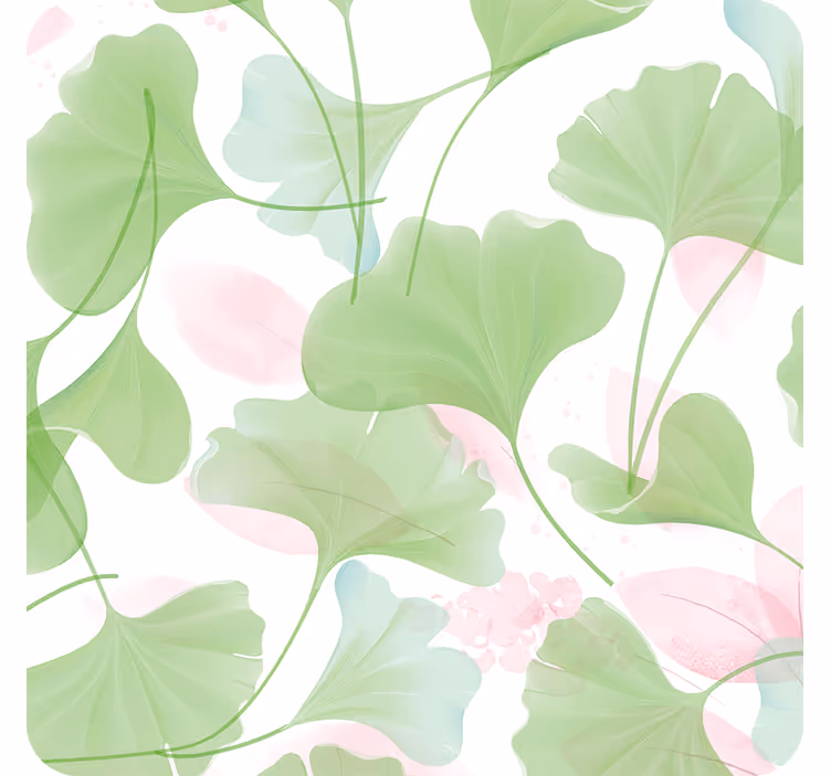 Lush leaf patterns texture coaster - TenStickers