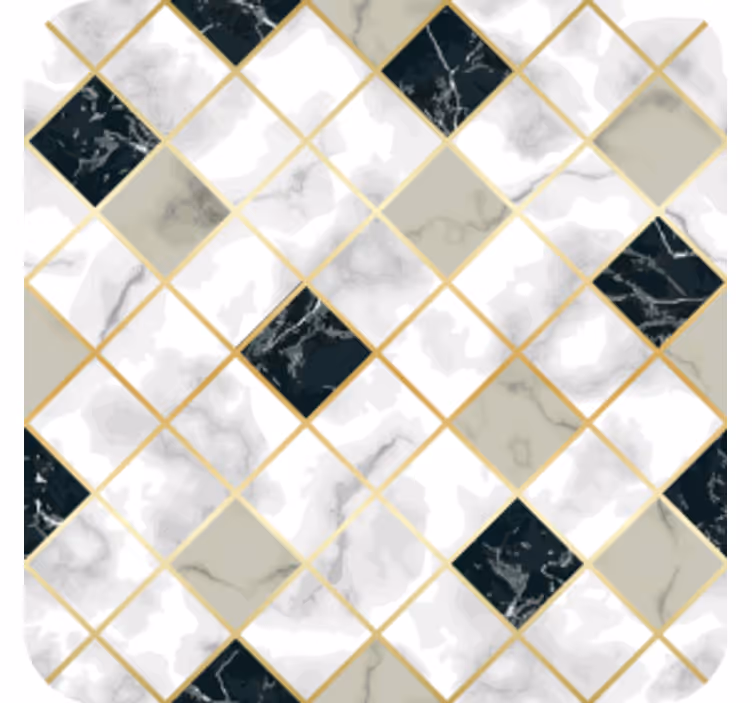 Texture coaster marble patterned tiles - TenStickers