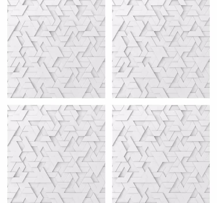 Texture coaster with geometric textured design - TenStickers