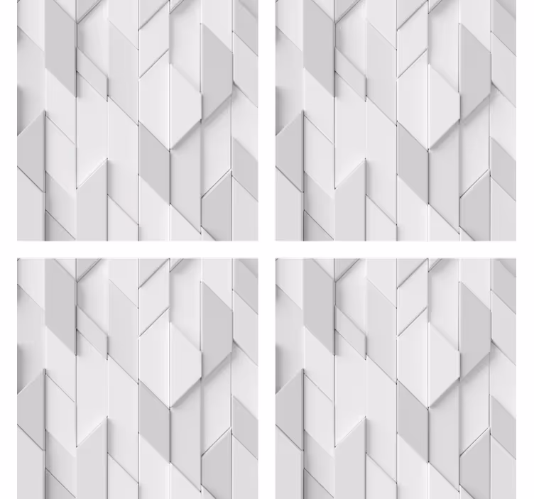 Texture coaster with geometric relief design - TenStickers