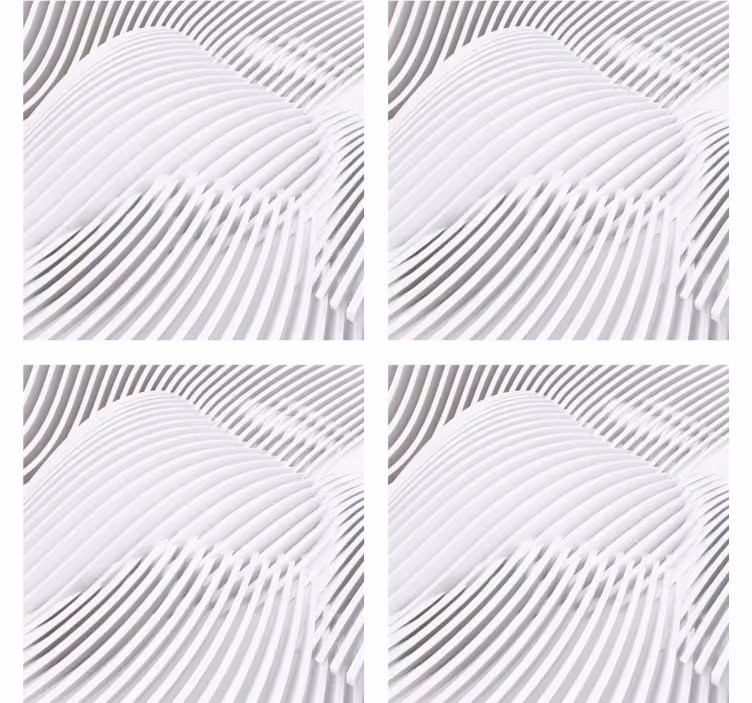 Texture coaster with wavy layered surface - TenStickers