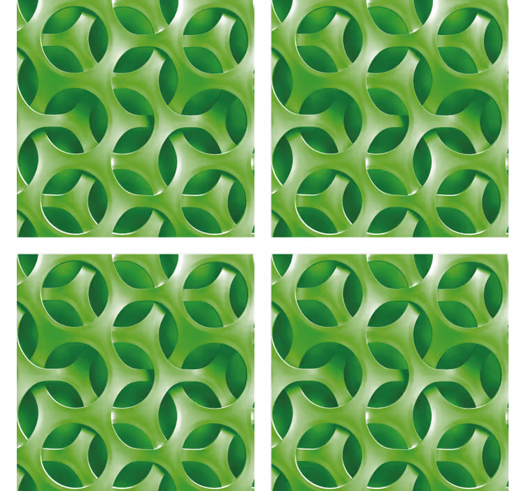 Texture coaster with layered circular design - TenStickers