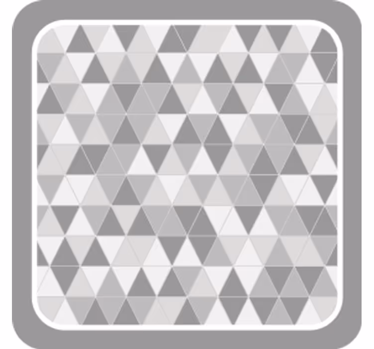 Texture coaster with geometric triangle design - TenStickers