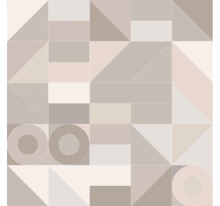 Texture coaster with geometric neutral designs - TenStickers