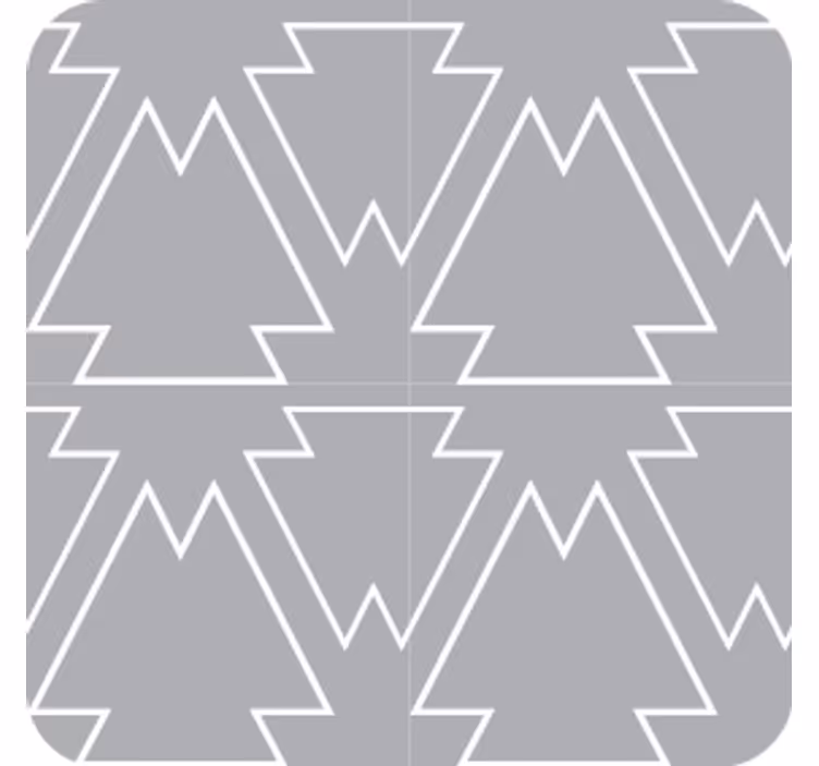 Texture coaster with angular tree design - TenStickers