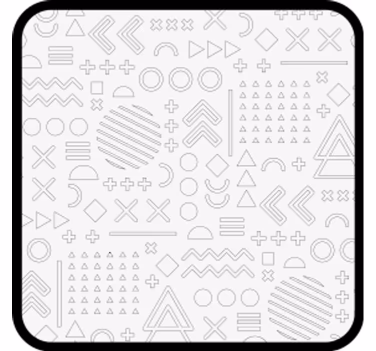 Texture coaster abstract geometric designs - TenStickers