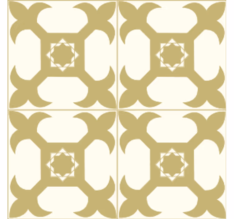 Texture coaster with symmetrical pattern design - TenStickers