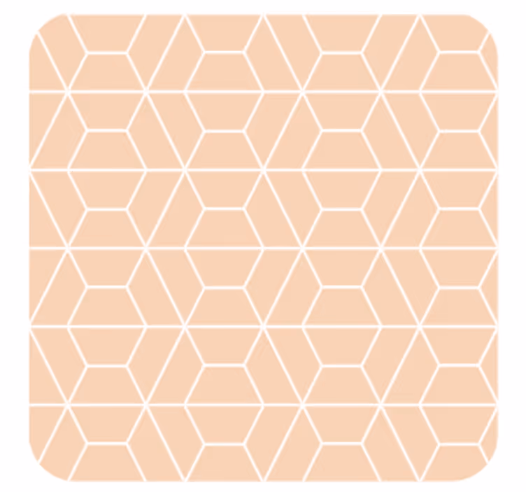Texture coaster geometric hexagonal design - TenStickers
