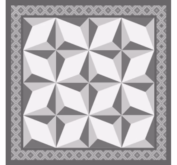 Texture coaster with geometric layered designs - TenStickers