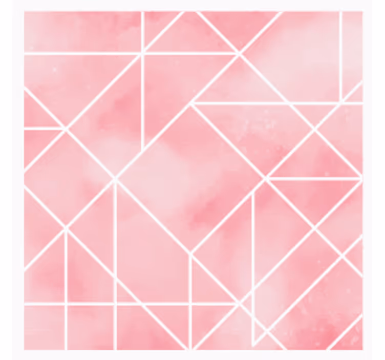Texture coaster geometric pink design - TenStickers