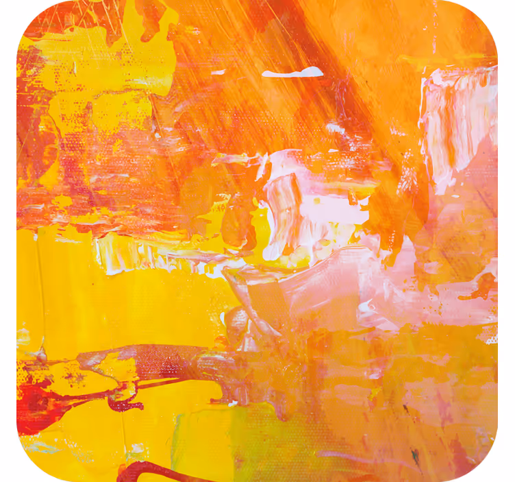 Beer mats vibrant abstract splash - TenStickers