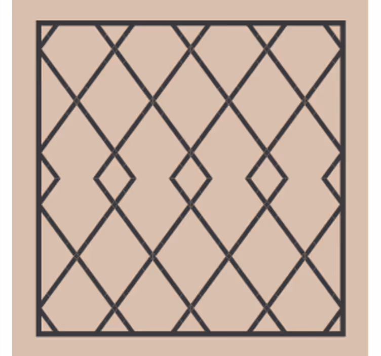 Texture coaster geometric pattern design - TenStickers