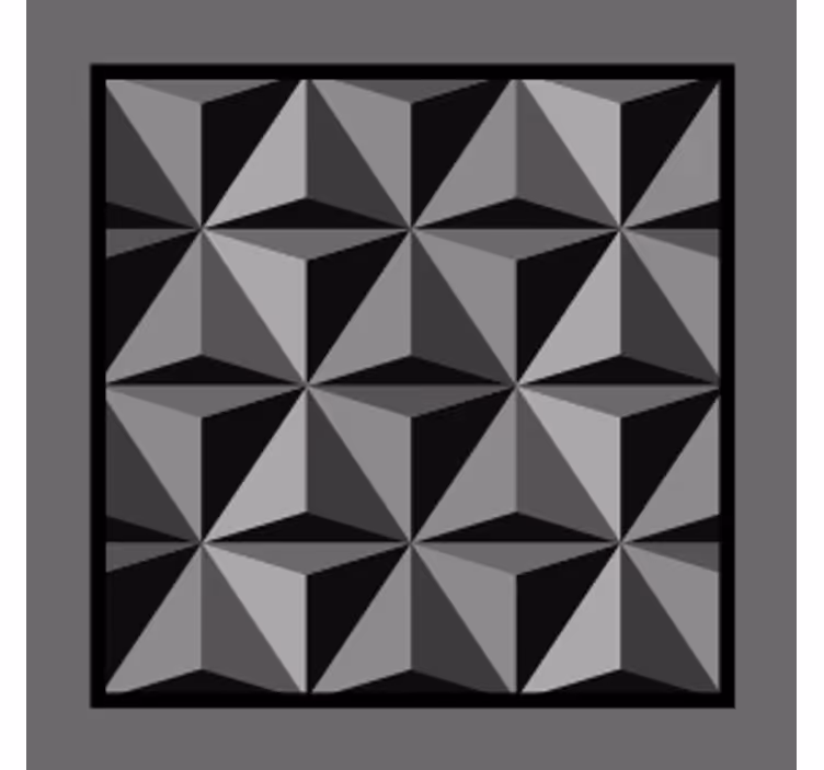 Texture coaster with geometric shape design - TenStickers