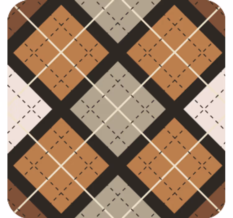 Texture coaster geometric pattern squares - TenStickers