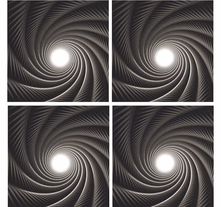 Texture coaster with fluid swirling design - TenStickers