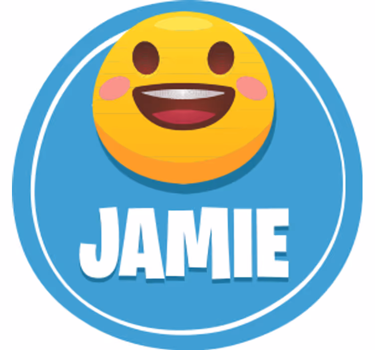 Customisable coasters with smiley face design - TenStickers
