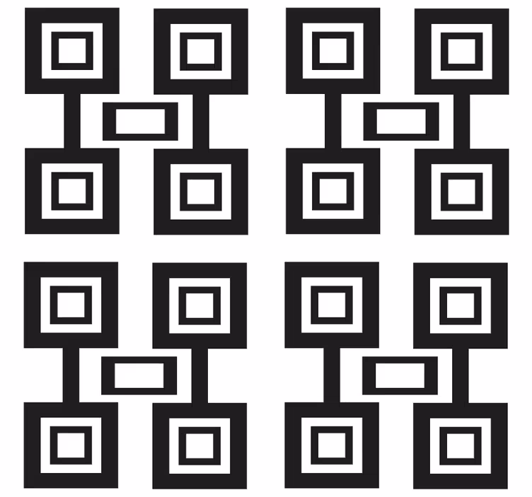 Texture coaster black square design - TenStickers