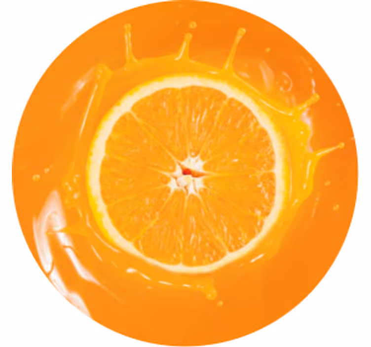 Orange juice more coasters - TenStickers