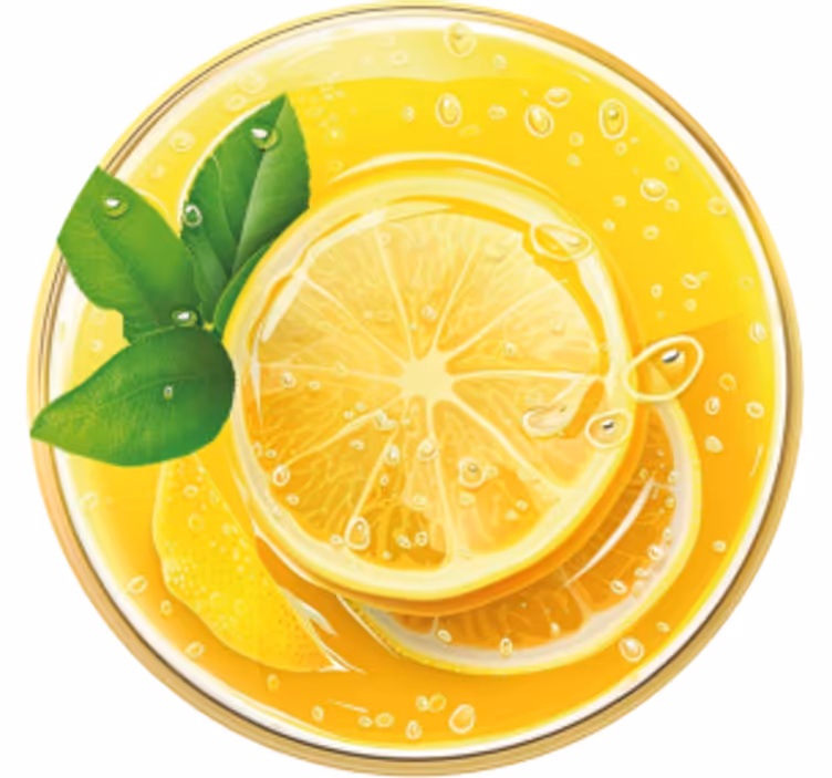 Lemonade  design drink coasters - TenStickers
