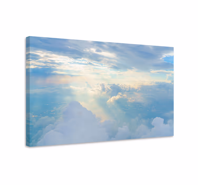 Blue canvas print of heaven - TenStickers