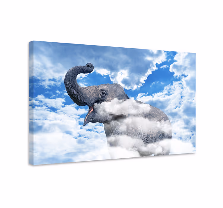 Elephant wallart elephant in the clouds - TenStickers