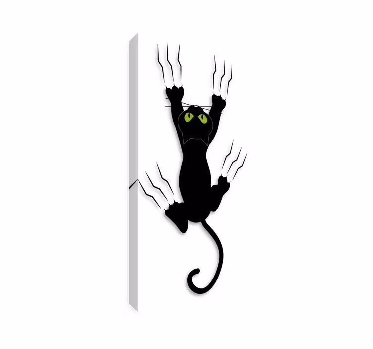 Cat wall art kids vinyl cat on the wall - TenStickers