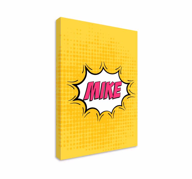 comic book name personalised canvas - TenStickers