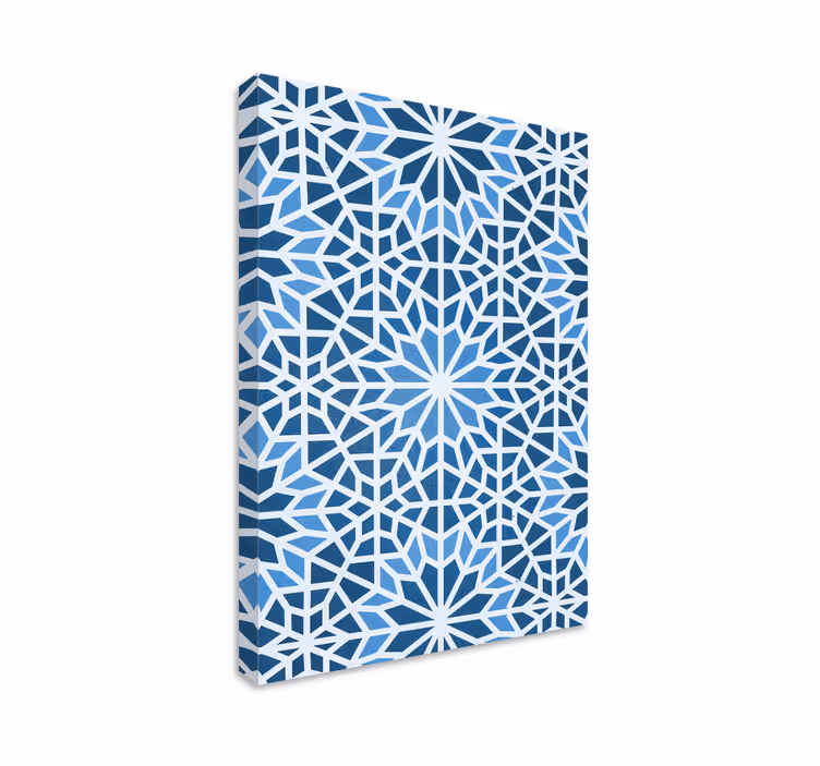 Geometric canvas geometric starburst design - TenStickers