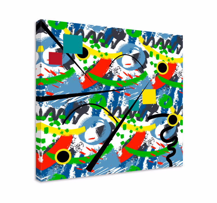 Abstract wall art 1 abstract geometric chaos - TenStickers