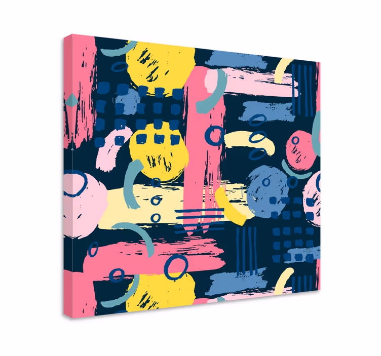 Abstract wall art 1 abstract organic shapes - TenStickers