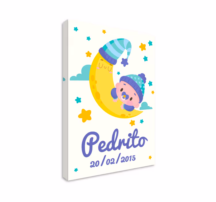 Cocktail canvas dreaming infant moon - TenStickers