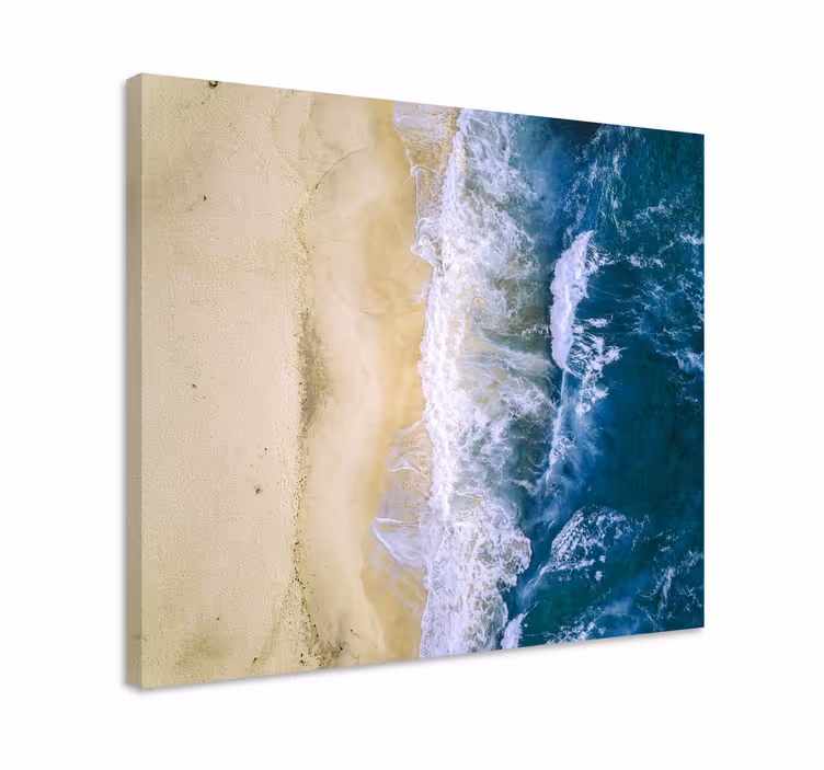 sea sand blue landscape canvas - TenStickers
