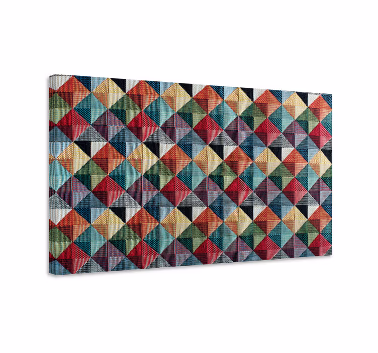 Lively geometric shapes geometric canvas - TenStickers