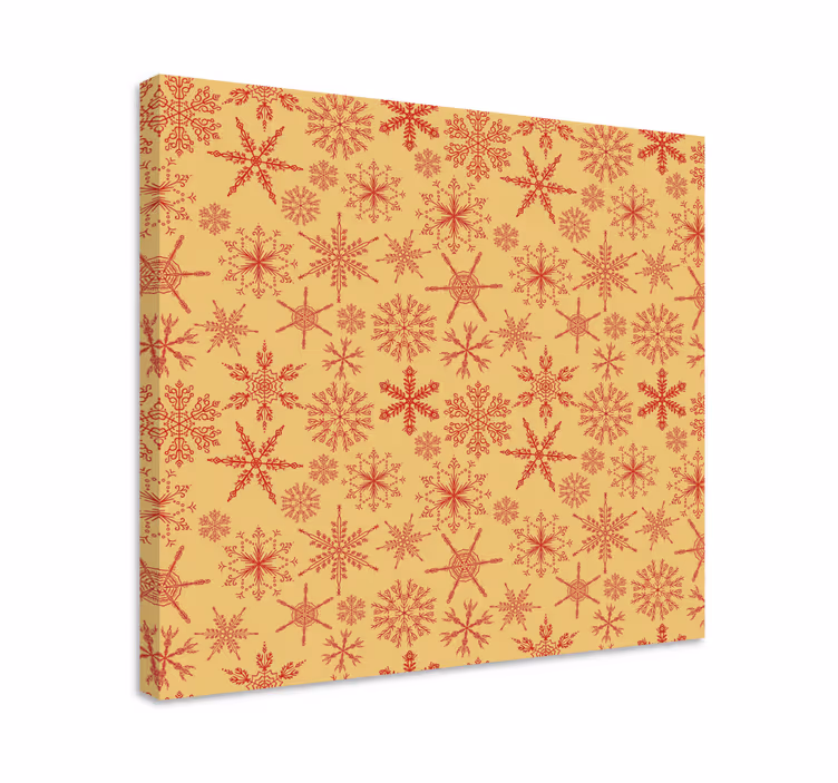 Landscape canvas snowflake pattern - TenStickers
