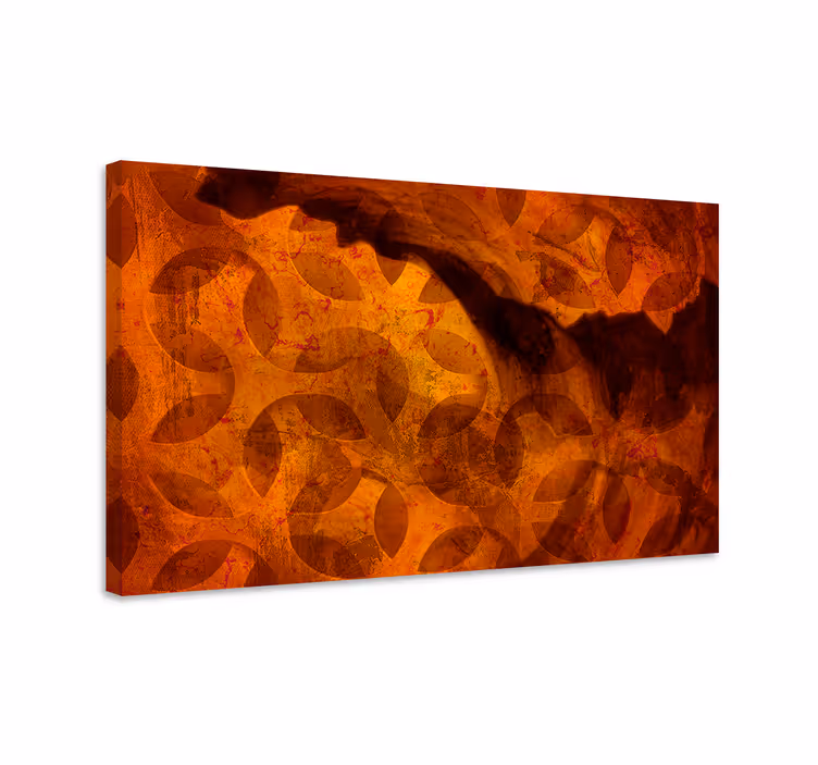 Abstract wall art 1 intricate leaf designs - TenStickers
