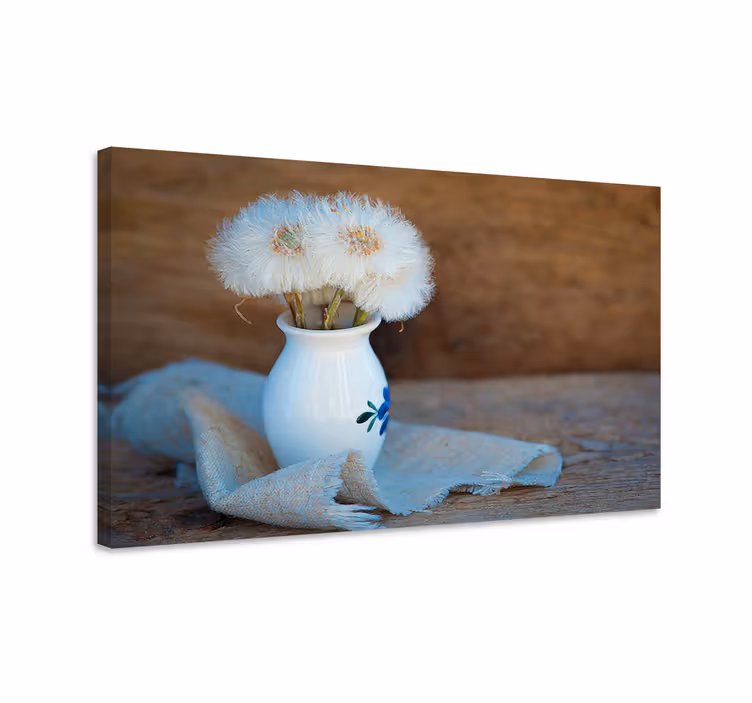 Flowers canvas dandelion puff bouquet - TenStickers