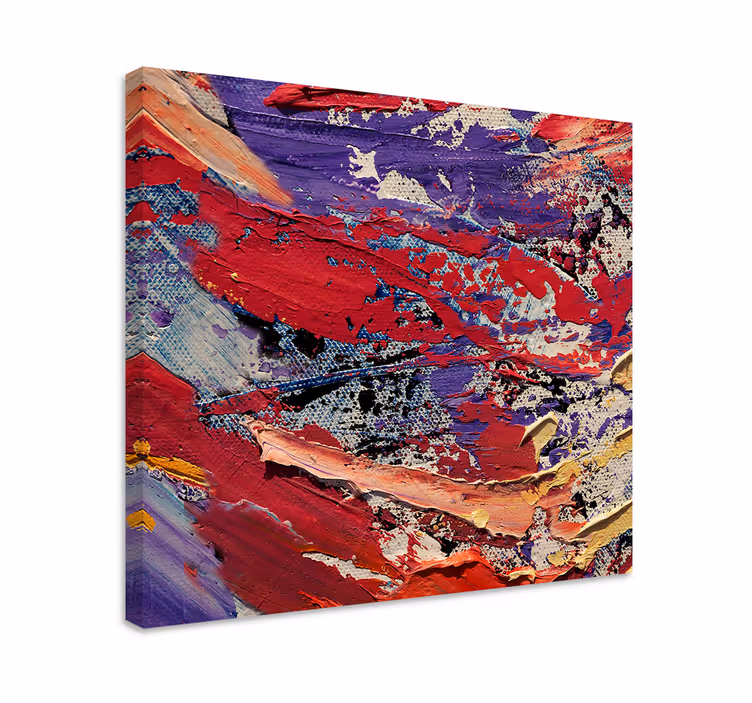 Abstract wall art 1 dynamic color flow - TenStickers
