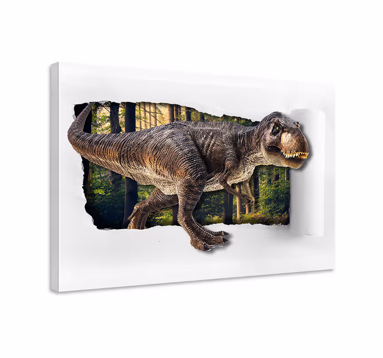 3D dinosaur  canvas prints - TenStickers