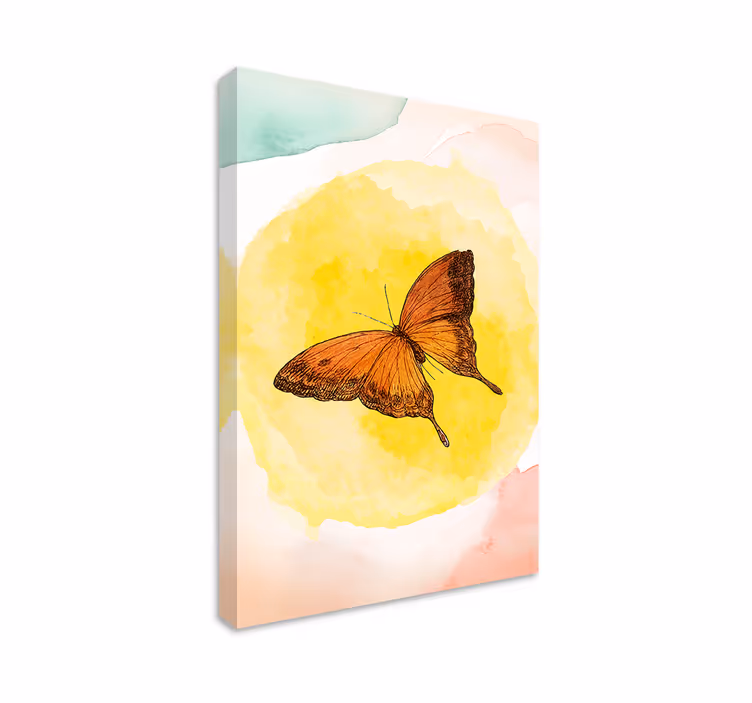 Butterfly canvas with elegant butterfly design - TenStickers