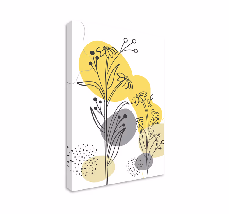 Flowers canvas elegant botanical display - TenStickers