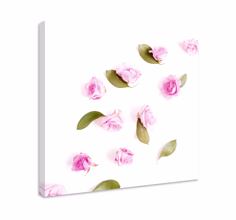 Delicate Pink Roses Flowers  canvas - TenStickers