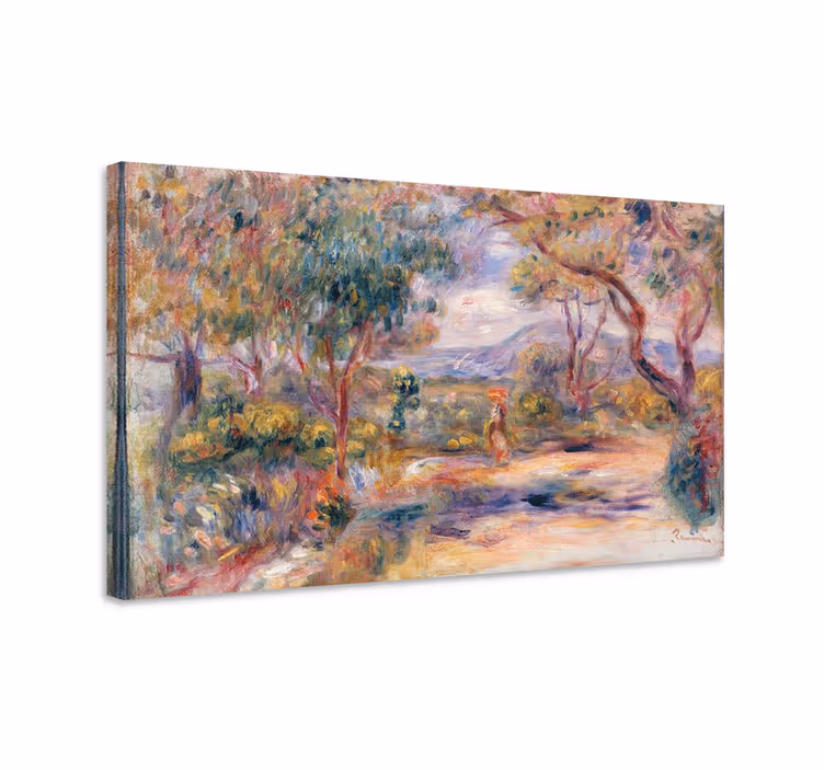 Landscape of a village canvas art prints - TenStickers